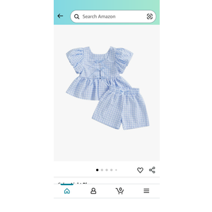 Thorn Tree Toddler Girl Clothes Set Ruffle Sleeve Hem Top Cardigan Elastic Waist Shorts Plaid Printed Summer 2Pcs Outfits 2-3T