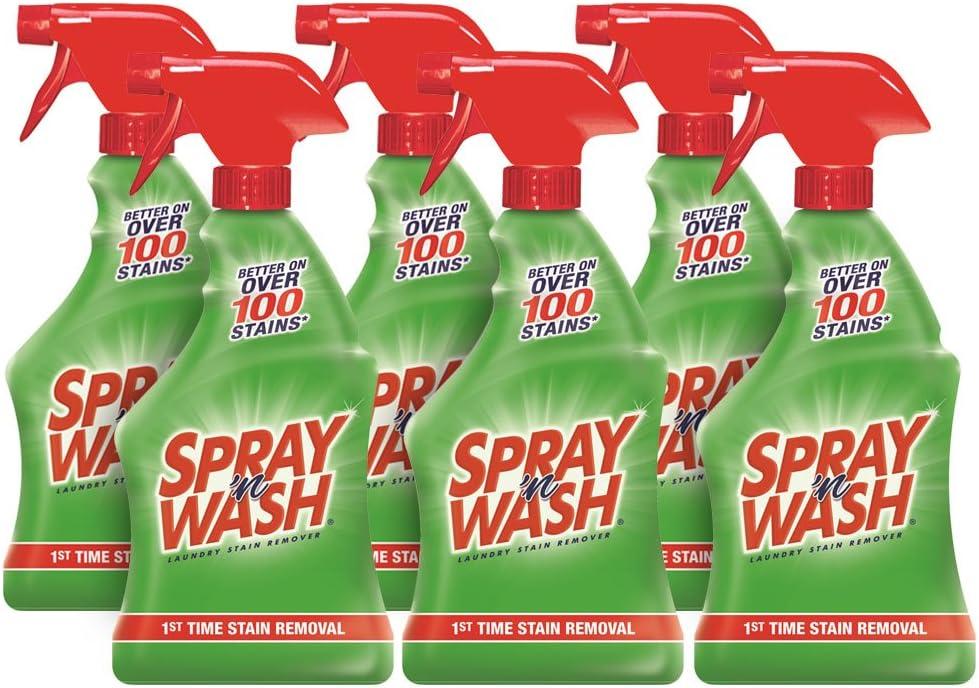 Spray N Wash Stain Remover Spray, Laundry Pre-Treat for Everyday Stains, 22oz (6-count)
