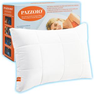 PAZZOIO Cooling Adjustable Pillow, Standard Size Bed Pillow Luxury Hotel Collection - Best Adjust Height Soft Firm Pillow for Back, Stomach or Side Sleepers, Standard Size (Pack of 1)