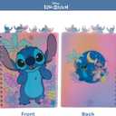 Disney Lilo and Stitch Tab Journal Notebook, Spiral Bound, 96 Lined Pages, 8 x 7 inches, Purple