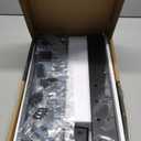 Universal TV Stand - Table Top TV Stand for 27-60 inch LCD LED TVs - 9 Level Height Adjustable TV Base Stand with Tempered Glass Base & Wire Management, VESA 400x400mm