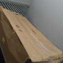 63-Inch Long Console Table with LED Light, Farmhouse Sofa Table Behind Couch, Wooden Console Table for Entryway Hallway Entrance Living Room, Brown