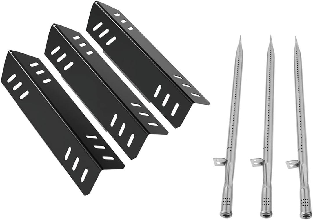 17.7" Grill Burners Tube Replacement for Pit Boss Memphis Ultimate 4 In 1 Combo Smoker Grill, Stainless Gas Grill Burner Tube Kit-3 Pcs