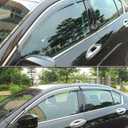 Tape-on Rain Guards Fit Honda Accord 2013-2017 Window Visors Smoke Gray