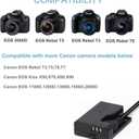 Kimaru LP-E10 Dummy Battery ACK-E10 AC Power Adapter DR-E10 DC Coupler Kit for Canon EOS Rebel T3 T5 T6 T7 1100D 1200D 1300D 1500D 2000D Cameras