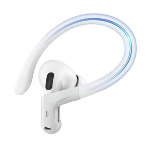 Gcioii Memory Titanium Alloy Ear Hooks for AirPods Pro 3, AirPods Pro 2, AirPods Pro & AirPods 3, Anti-Slip Sport Accessories [Added Anti-Lost Lanyard] Comfortable Secure Fit, White