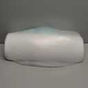 5 STARS UNITED Knee Pillow for Back Sleeping  Memory Foam Cushion for Sciatica Pain Relief  Under Leg Support for Sleeping on Back  Half Moon Bolster for Bed, White (Standard)