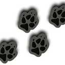 Toejamr Stomp Pads - 4 Puppy Paws - Gray