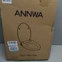 Bidet Seat for Elongated Toilet Seat Non-Electric Soft Close with Quick Release Hinges for Easy Clean Dual Nozzle Front and Rear Wash(PG303A-HPN-AZ)