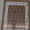 Egofine 12x16 Picture Frame with Plexiglass Made of Solid Wood, Display Pictures 9x12/11x14 with Mat or 12x16 Without Mat for Tabletop and Wall Mounting, Carbonized Brown