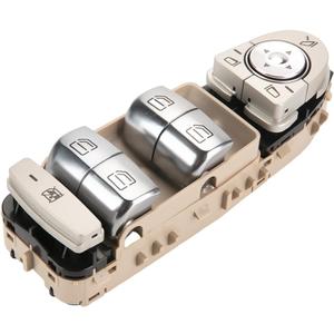 Front Left Driver Side Master Power Window Switch - Compatible for Mercedes-Benz C300, C350e, C43 AMG, C63 AMG, C63S AMG, GLC300, GLC43 AMG 2015-2018 - Replace Part A2059056811