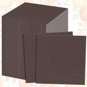 Teling 100 Pcs Fall Paper Napkins Disposable Coffee Color Napkins for Autumn Holidays Wedding Home Luncheon Reception Tea Party Dining Supplies Thanksgiving Party Decorations (Coffee Color)