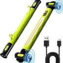 BSEED Magnetic Under Hood Work Light Bar, 3000LM LED Work Light Bar with Hooks, 5200mAh Cordless Rechargeable Mechanic Light for Car Repair, Garage, Workshop & Emergency Use, Green