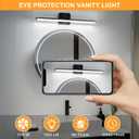 Sailstar Upgraded Bathroom Light Fixtures 23 inch Rotatable, Dimmable 15W 5CCT 1500LM IP44 Modern Bathroom Vanity Light Over Mirror, Built-in Dimmer, Black Vanity Lights for Cabinets Mirror