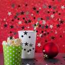 Yosawa 60g/2.1oz Foil Star Confetti Glitter Mixed Pack Metallic Foil Table Confetti Sparkle Sequins for Wedding,Party Decoration(Black)