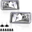 VPIMOZO Fog Lights Clear Lens Compatible with 2007 2008 2009 2010 2011 2012 2013 2014 Chevy Silverado 07-13 Avalanche/Suburban 07-15 Tahoe 2015 Suburban With Bulbs Fog light kit 1 Pair