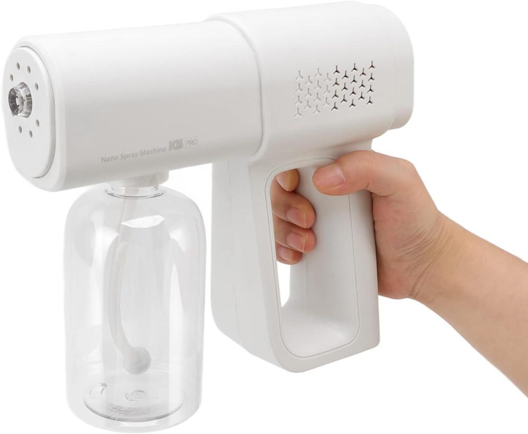 Spray Gun 380ml Portable Hair Moisturizing Sprayer Rechargeable Hairdressing Steam Sprayer for Home Hair Salon (EXP 12/31/36)
