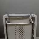 Removable Laundry Basket Classification Thickened Storage Rack Household Storage Bucket White