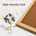 Cork Bulletin Board, 24 X 36 inches with Oak Wood Finish Frame, for Wall Office Home and School