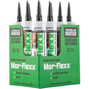 Mor-Flexx Textured Caulk, Charcoal 10.5 oz (Pack of 12) Mor-Flexx Textured Caulk, Charcoal 10.5 oz (Pack of 12)