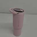 HydroJug Sport - Stainless Steel Tumbler with Straw, Vacuum Insulated, 32oz Leakproof Water Bottle, Ergonomic Design, Reusable, Dishwasher Safe, Rubber Base, Durable for Gym or Outdoors, Pink Sand