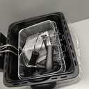 Elite Gourmet EDF-401T Electric 4.5 Qt. / 17 Cup Immersion Deep Fryer 3-Baskets, 1700-Watt, Timer Control Adjustable Temperature, Lid with Viewing Window and Odor Free Filter (Stainless Steel and Black)