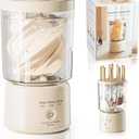 Portable Mini Washing Machine, Underwear Washing Machine Small Clothes Washer Makeup Brush Cleaner (Cream)