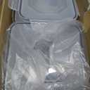 VERONES Large Tall Airtight Food Storage Containers, 10 PACK Plastic Airtight Kitchen & Pantry Organization, Ideal for Flour & Sugar Plastic Canisters with Labels (Black)