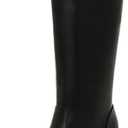 ZXHYZLZ Wide Calf 70s Gogo Boots for Women Plus Size – Tall Knee High Square Toe Chunky Heel Retro Boots Size 12