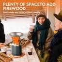 2 x Heat Deflector for Solo Stove Mesa 5" Fire Pit, 7.5 "(D) x 5.5"(H), Maximizes Heat Radius & Redirects Warmth, 304 Stainless Steel with 3 Detachable Legs for Solo Stove Mesa Accessories