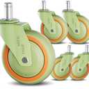Tangle-Free Office Chair Wheels 3" Inch Hard PA Wheels Chair Casters Replacement, Heavy Duty Quiet No Scratch Gaming Chair Wheel for Hardwood Floor Carpet, Set of 5, Universal Fit/Not for 1KEA