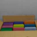 novelinks Plastic Small Storage Bins with Lids for Organizing, Mini Clear Storage Containers and Stackable Storage Box Organizer for Pencil Boxes, Task Boxes, Crayon Boxes (9 Pack Medium -Color)