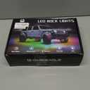 12Pods Metal All Pure White LED Rock Lights Full Kit Plug and Play&Pre Wired 6500K with Switch Wiring Harness Extension Fuse,288Chip Aluminum Waterproof Underglow 12V for Truck Pickup Jeep ATV Offroad