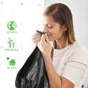 Teivio Trash Bags, 8 Gallon, 330 Count, Black, for Bathroom, Office, Industrial, Commercial, Janitorial, Municipal, Recycling