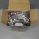 EUDELE 5-Pack Rustproof Stainless Steel Shower Caddy Set No Drill Adhesive Bathroom Organizer, Space-Saving Shower Shelves for Apartment Essentials, Bathroom/Kitchen Storage Home Decor-L Size (Dark Brown-5pcs)