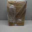 Ceramic Table Lamp Set of 2, 23 Inch 3-Level Dimmable Bedside Lamps with Linen Shade, Farmhouse Nightstand Lamps for Bedroom Living Room, Rustic White Desk Lamp, LED Bulb Included