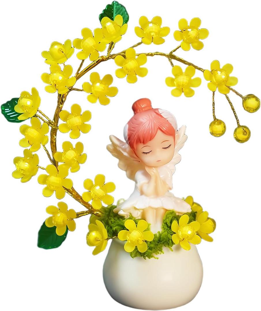 Angel for Desk Decor, Office Cubicle Bookshelf Pink Decor, Farewell Gifts for Coworkers, can be Used for Office Desk Decoration, Birthday Gift for Lady, Ideal to give to Children, Friends, Teachers