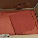 Fitable 6 Pack Rust Round Table Clothes - 70 Inches in Diameter - Stain Resistant and Washable Fall Tablecloths, Polyester Fabric Table Covers for Wedding, Party, Banquet, Gathering