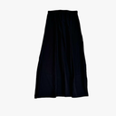 Women's High Elastic Waist Midi Skirt Casual Summer Boho Beach Trendy Tie Front Flowy Ruffle Floral Print A line Skirts 62 Black  XL