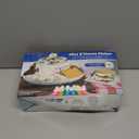 Nostalgia Jet-Puffed Tabletop Indoor Electric S'mores Maker - Smores Kit With Marshmallow Roasting Sticks and 4 Compartment Trays for Graham Crackers, Chocolate, Marshmallows - White