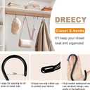 Dreecy 16 Pack S Hook for Hanging Plants, 6 Inch Large Heavy Duty S Hooks for Closet, 7 MM Thick Metal Black Rubber Coated S Shaped Hooks for Hanging Jeans Bags Cups Pot Jewelry Garden Tools