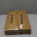 Spampur Peg Board, 4 Pack Metal Pegboard Panels Black Pegboards Wall Organizer, Tools Pegboard Storage System for Workbench, Garage Tool Storage, Office Organization, Wall Home, Craft Room (Black-16x12"- 4 Pcs Without Hooks)