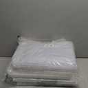 4 Pack Stackable Storage Bins with Lids, White Plastic Storage Container with Clear Lids, Clear Display Case with Magnetic Door for Purse, Handbag, Figure, Collectibles, Doll, Bag, 14.2"x8.66x10.6"