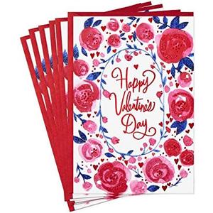 Pack of 3 Hallmark Valentines Day Cards Pack, My Happy Heart to Yours (6 Valentine's Day Cards with Envelopes), 699VFE1224