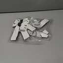 2 x 2PCS Hair Bows for Girls White Bowknot Hair Clips BarrettesLeather Bows with Long Tail Hair Accessories for Girls Toddlers Teens Kids