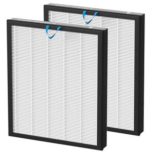 Vital 100S-P Replacement Filter Compatible with LEVOIT Vital 100S and Vital 100S-P Air Purifier, 3-in-1 H13 Grade True HEPA, High-Efficiency Activated Carbon Filter, Vital 100S-RF, 2 Pack White