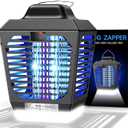 Bug Zapper Outdoor, Mosquito Zapper with LED Light, Fly Zapper Outdoor Indoor, Insect Zapper Electric Fly Traps, Plug in Mosquito Killer for Patio Yard, Blue 