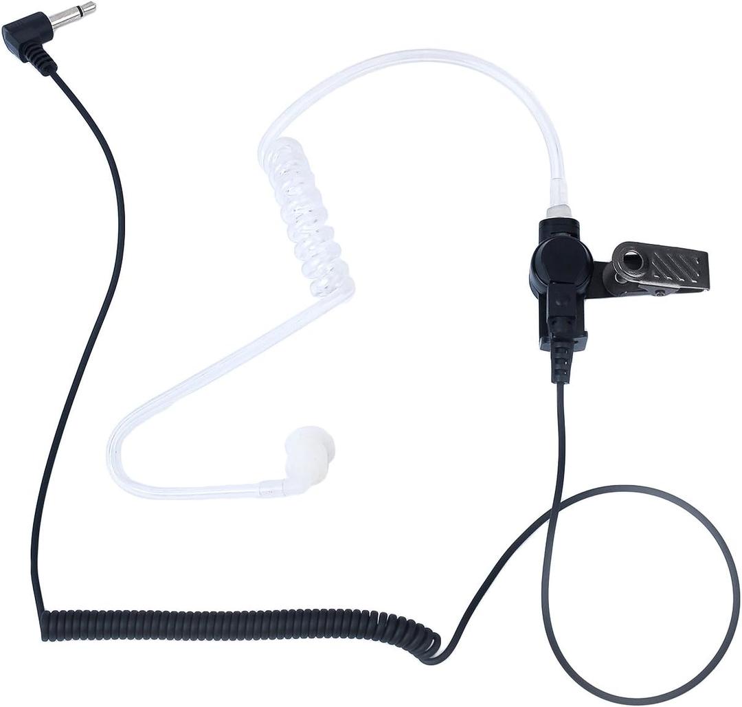 Law Enforcement Surveillance Kit Acoustic Tube Listen-only Earpiece for 2 Way Radio (3.5MM)