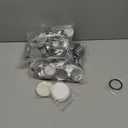 200 Sets Button Maker Supplies, 58mm / 2.28 inch Button Supplies Buttons Parts, (Approx. 2.25 inch) Metal Blank Badge Parts with Blank Paper for Buttons Maker Machine Pin Maker Press