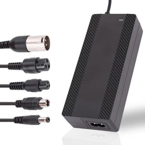42V 2A Electric Scooter Charger for 36V Lithium Battery, 5-in-1 Plug Ebike Charger for Gotrax, Jetson, Razor, Swagtron, Bird, Segway,UL Certified